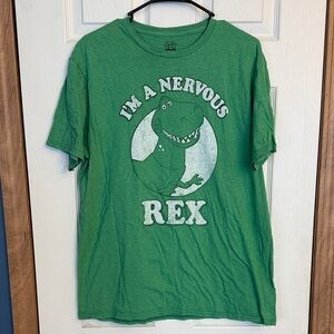 Disney Green Nervous Rex Short Sleeve Tee